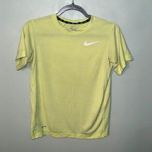Yellow Nike Dri-Fit Exercise Shirt
